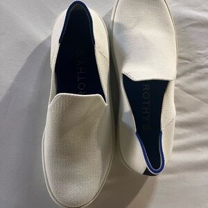 Rothy’s White Sneakers Slip Ons EUC 6
